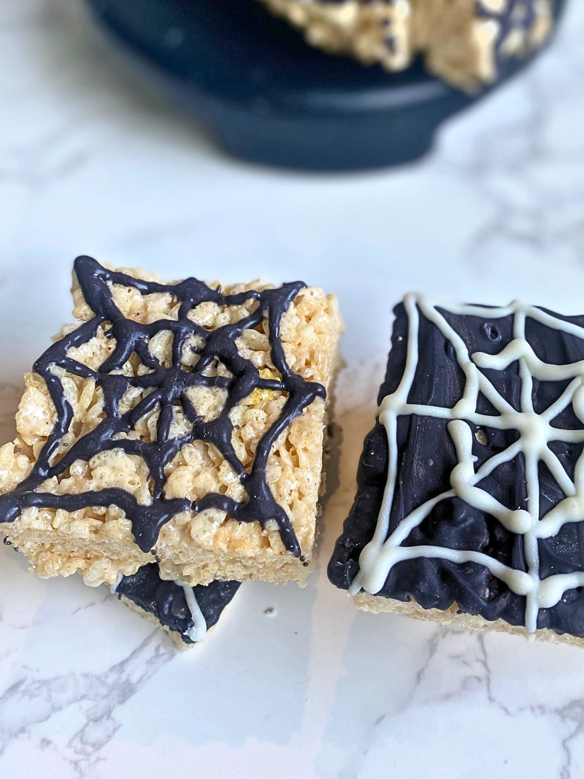spider web rice krispie treats