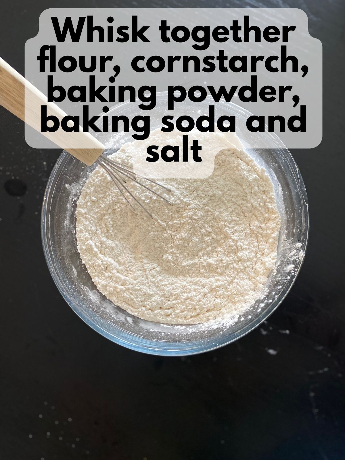 whisked together dry ingredients