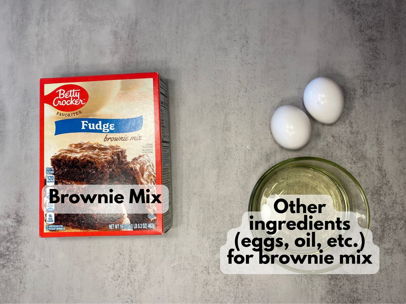brownie ingredients