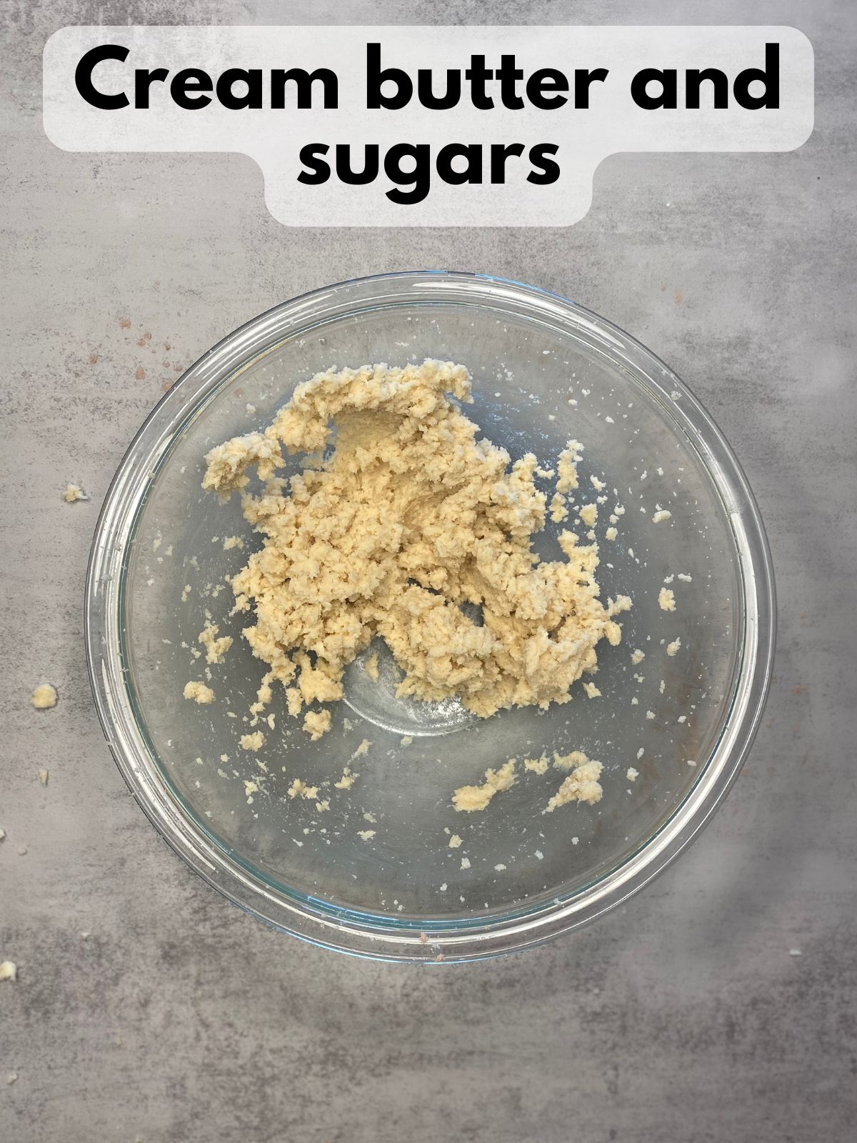 creamed butter and sugar