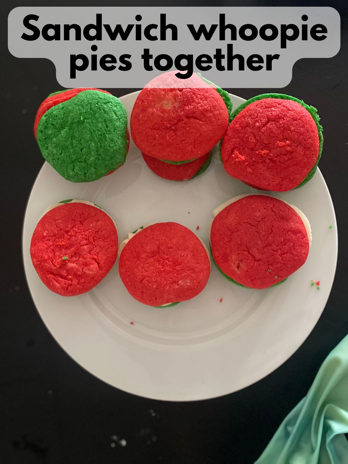 whoopie pie sandwiches on a plate