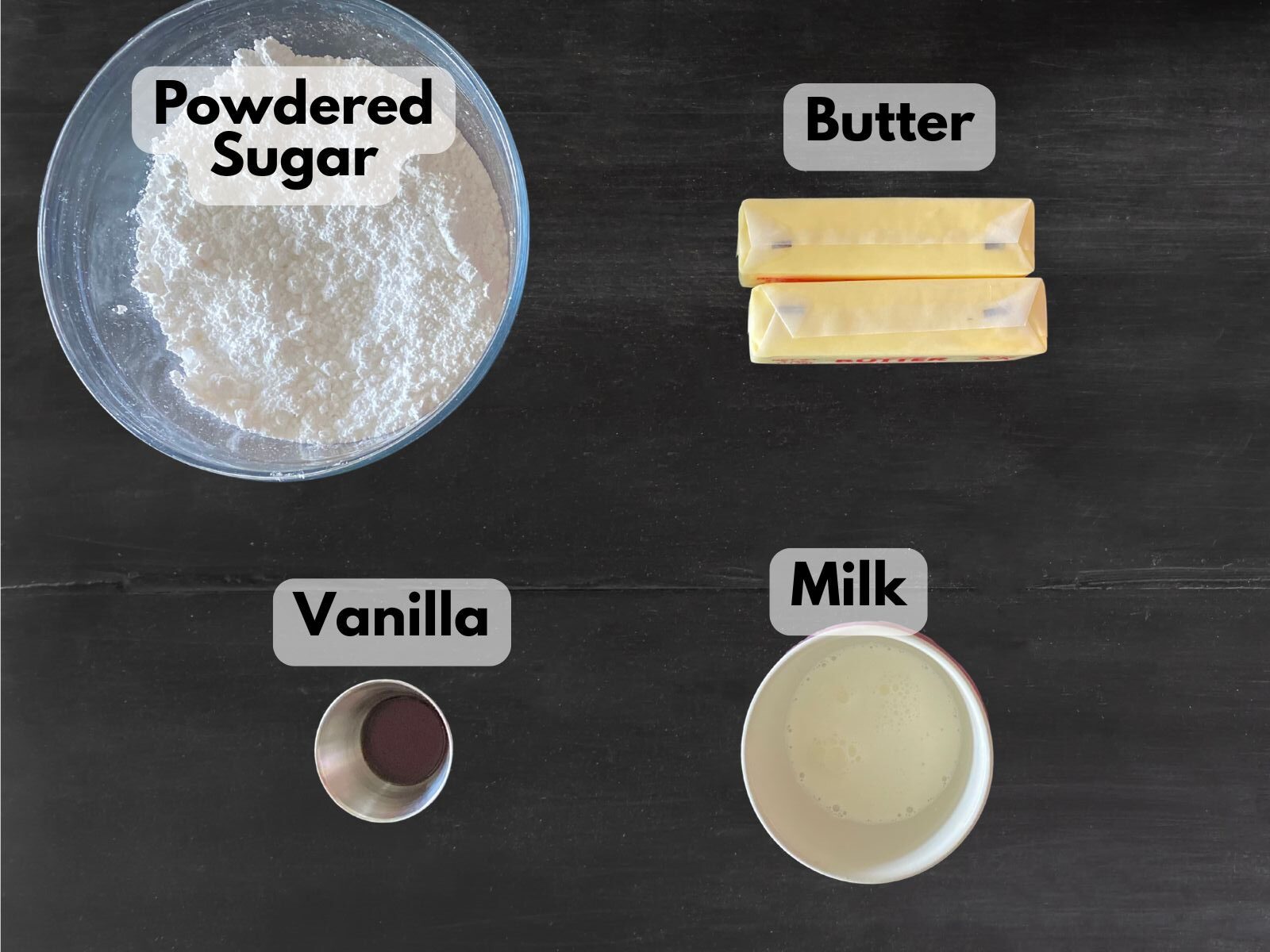 vanilla filling ingredients