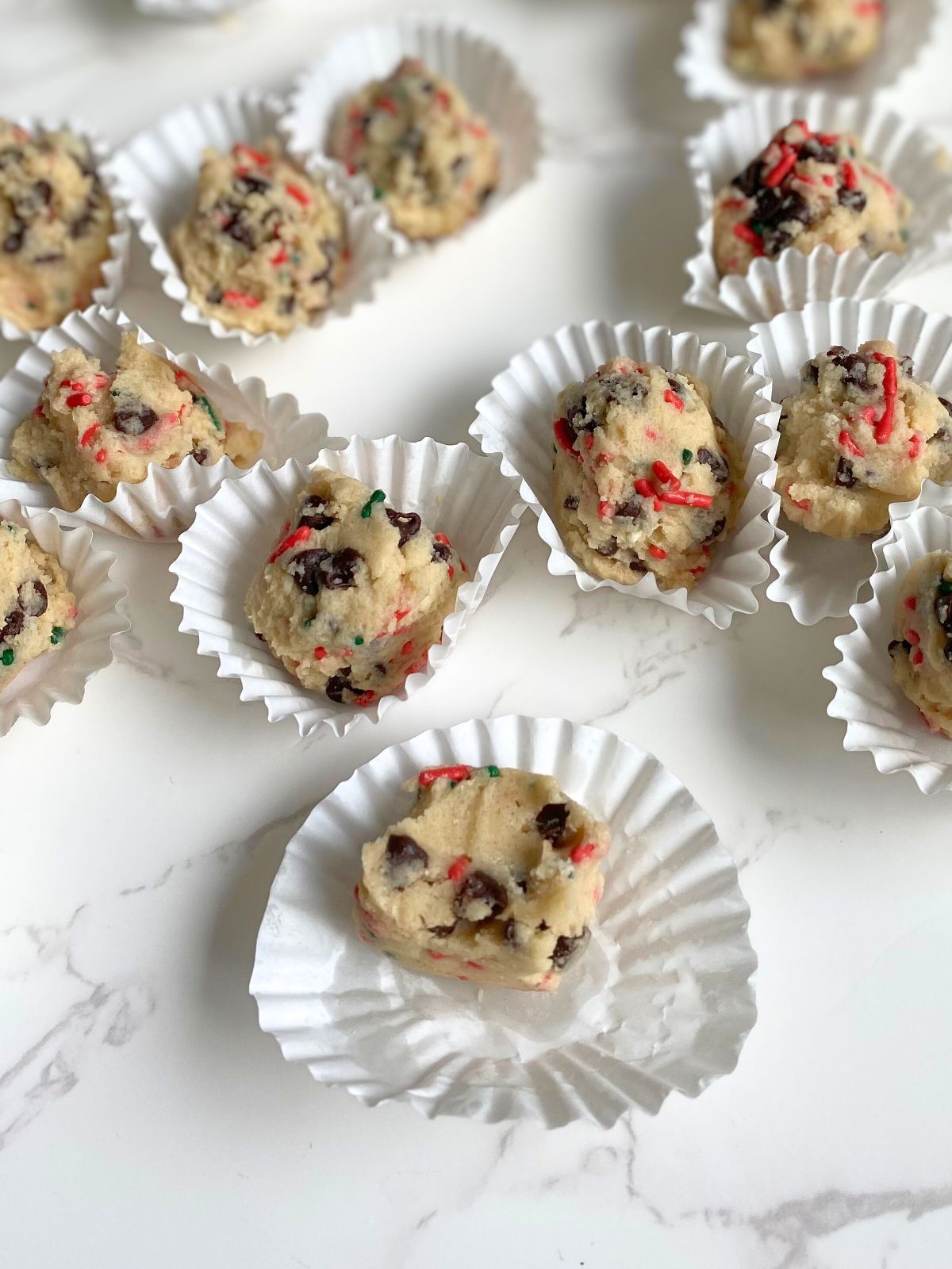 Christmas edible cookie dough