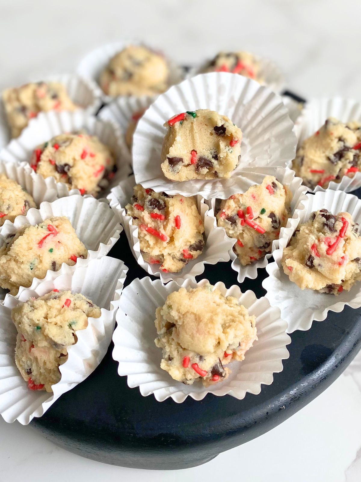 Christmas edible cookie dough
