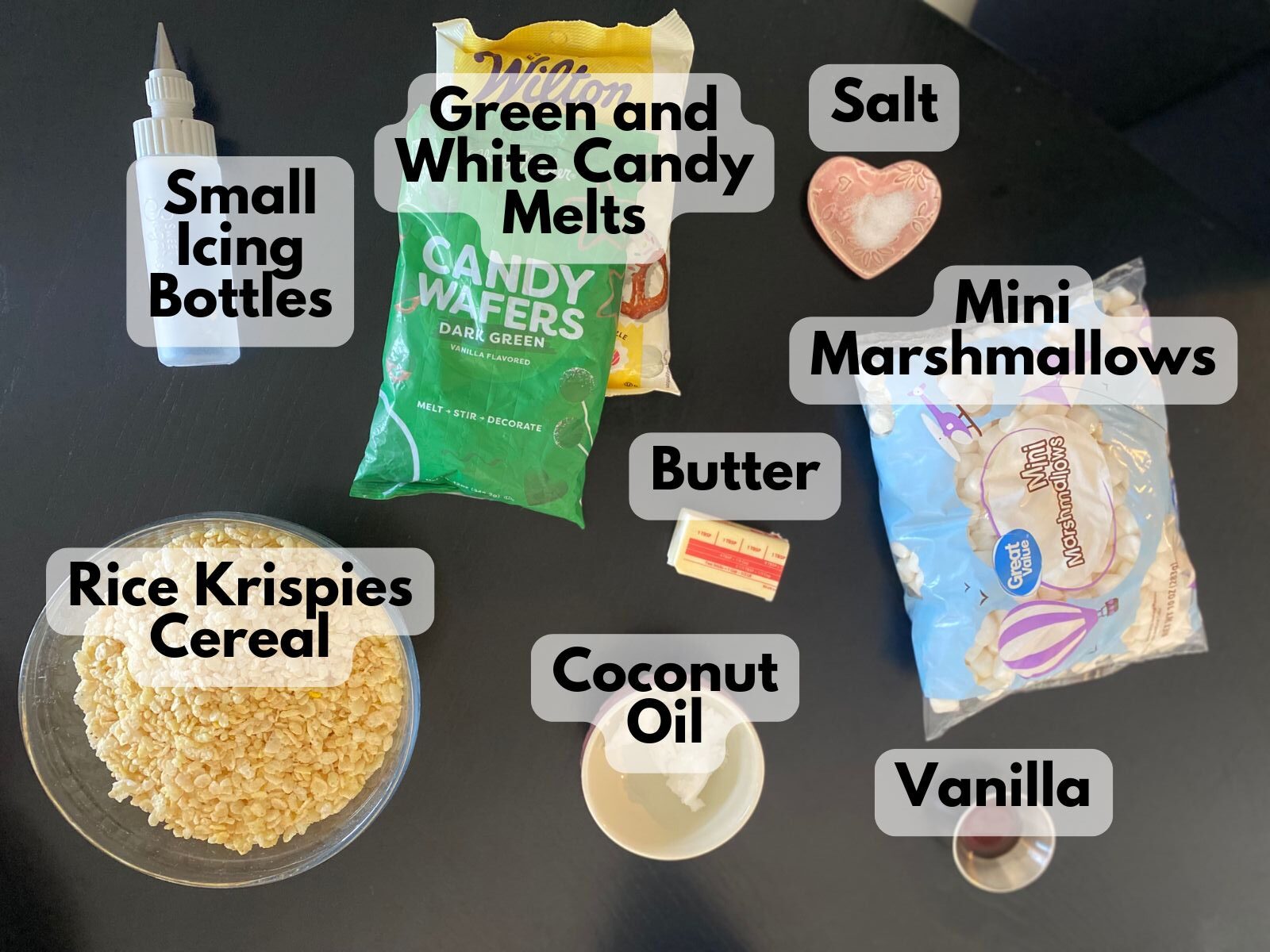 Christmas tree rice krispie treats ingredients