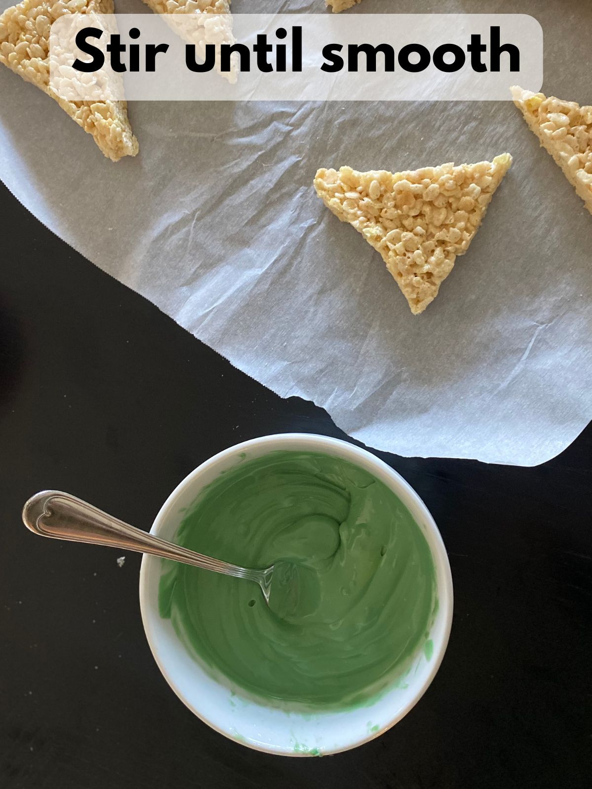 melted green candy melts