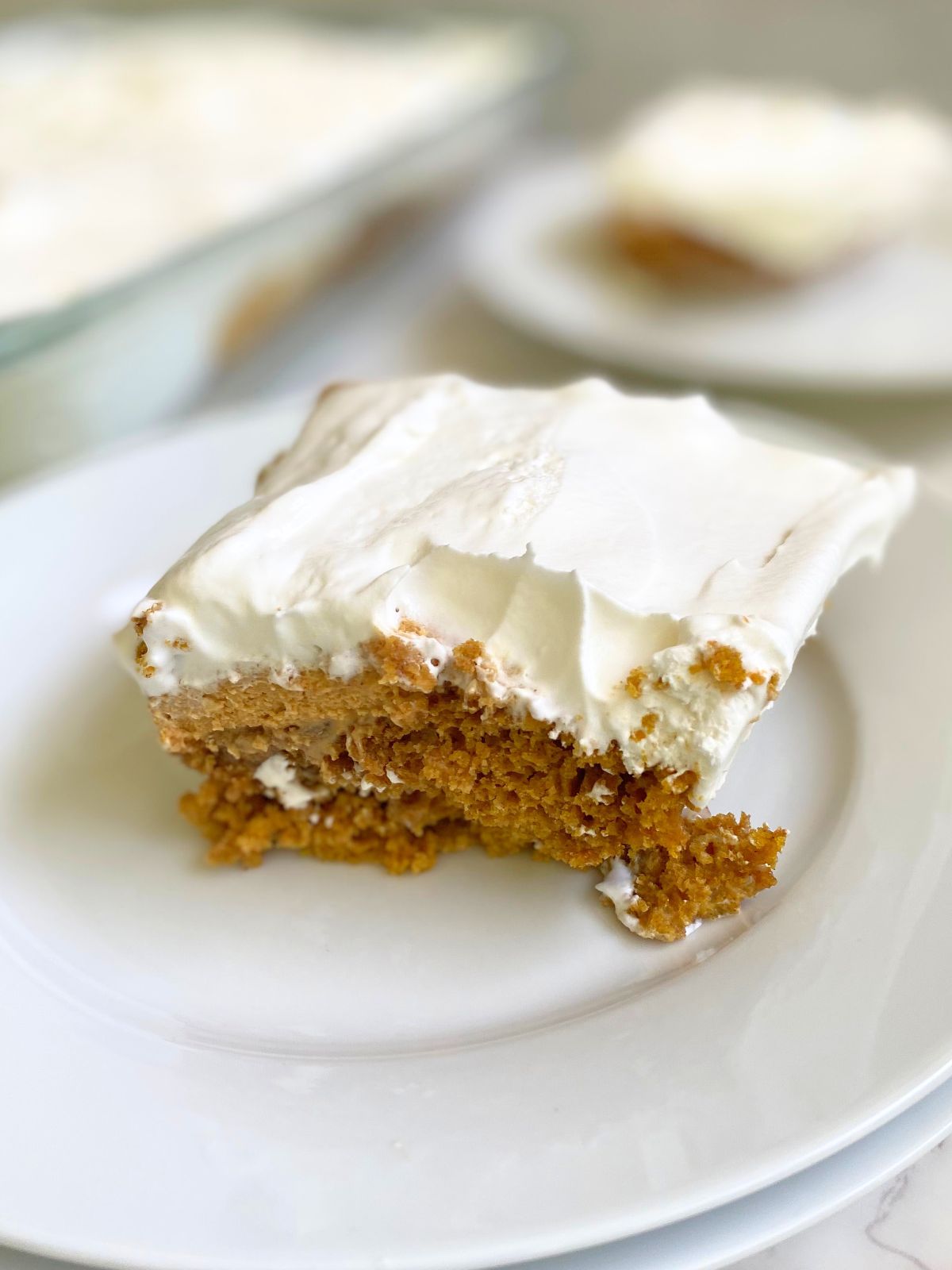 pumpkin poke cake with dulce de leche