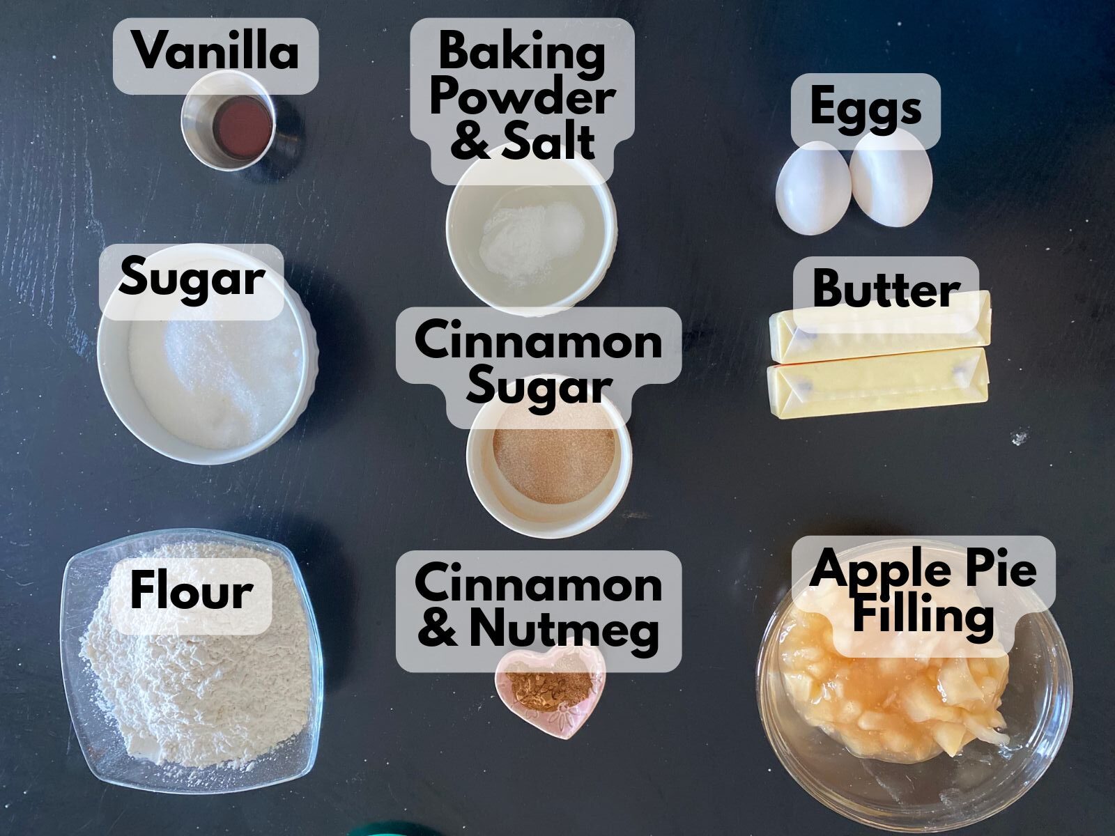apple pie sugar cookie bars ingredients