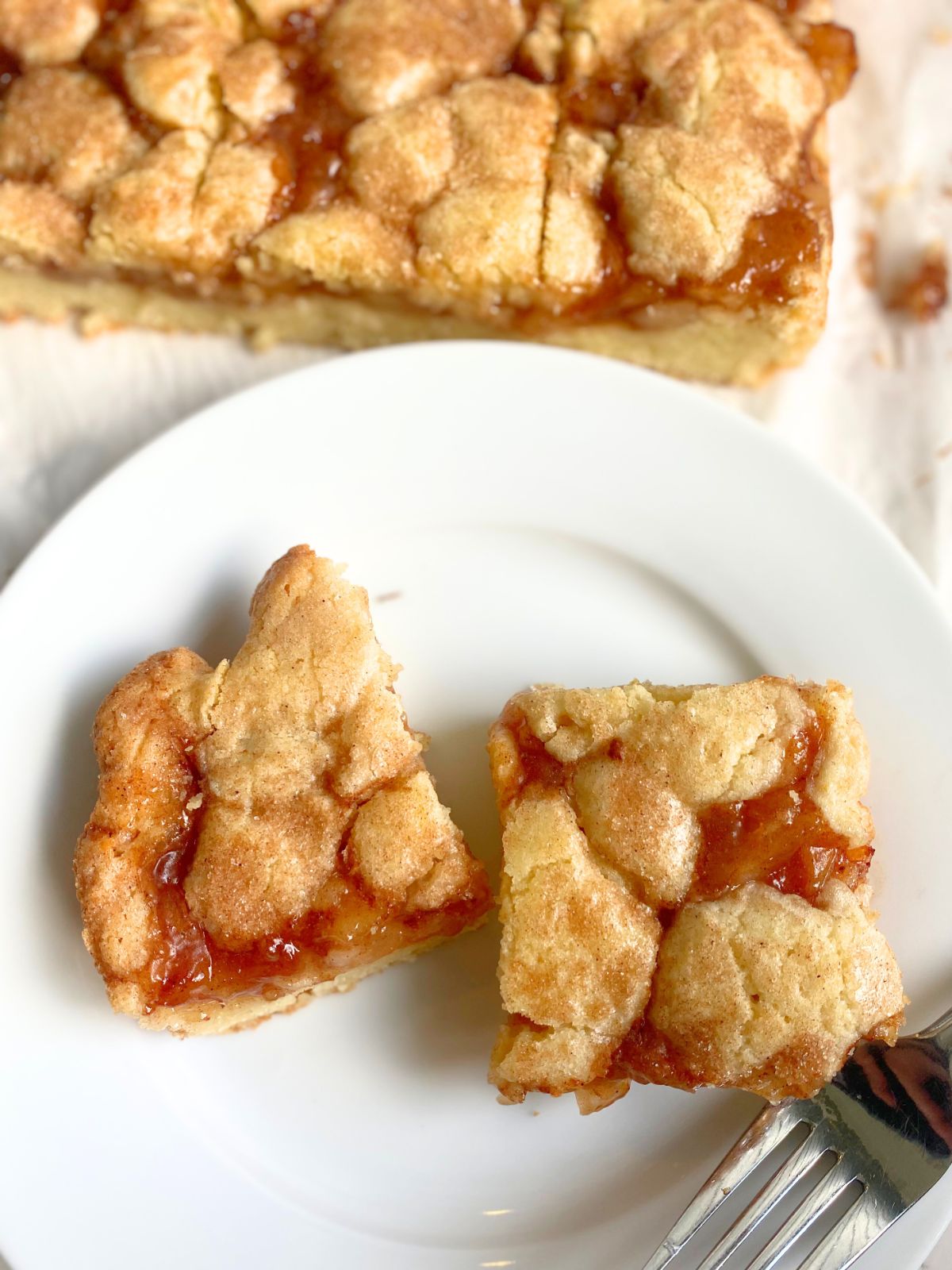 apple pie sugar cookie bars