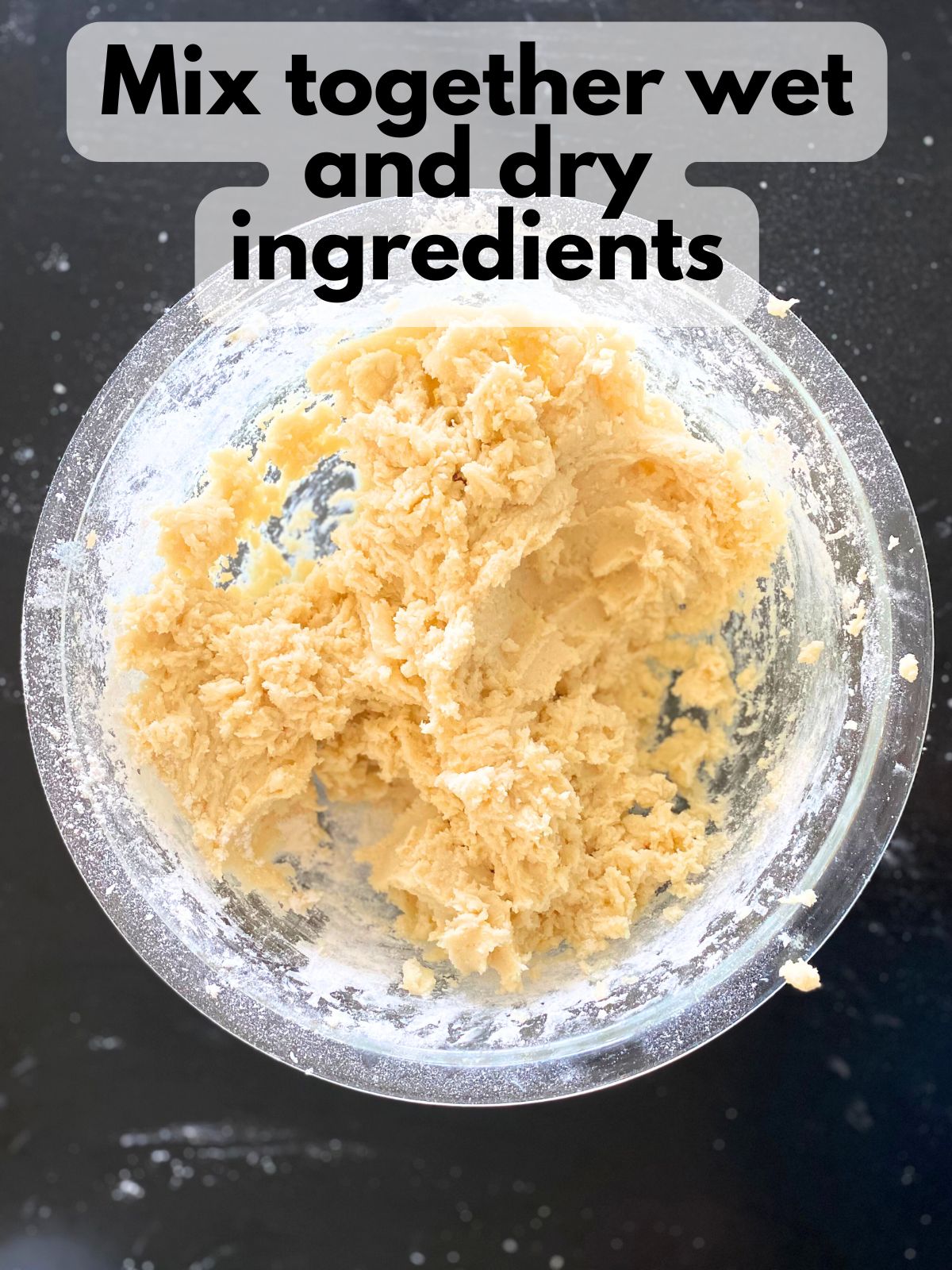 combined wet and dry ingredients