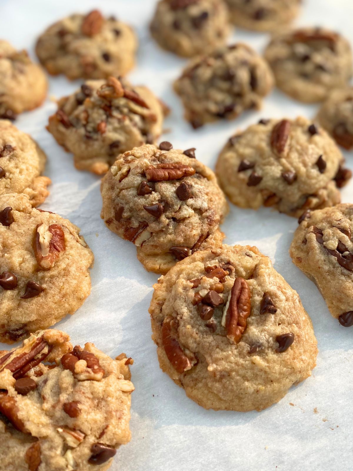 brown butter chocolate chip pecan cookies