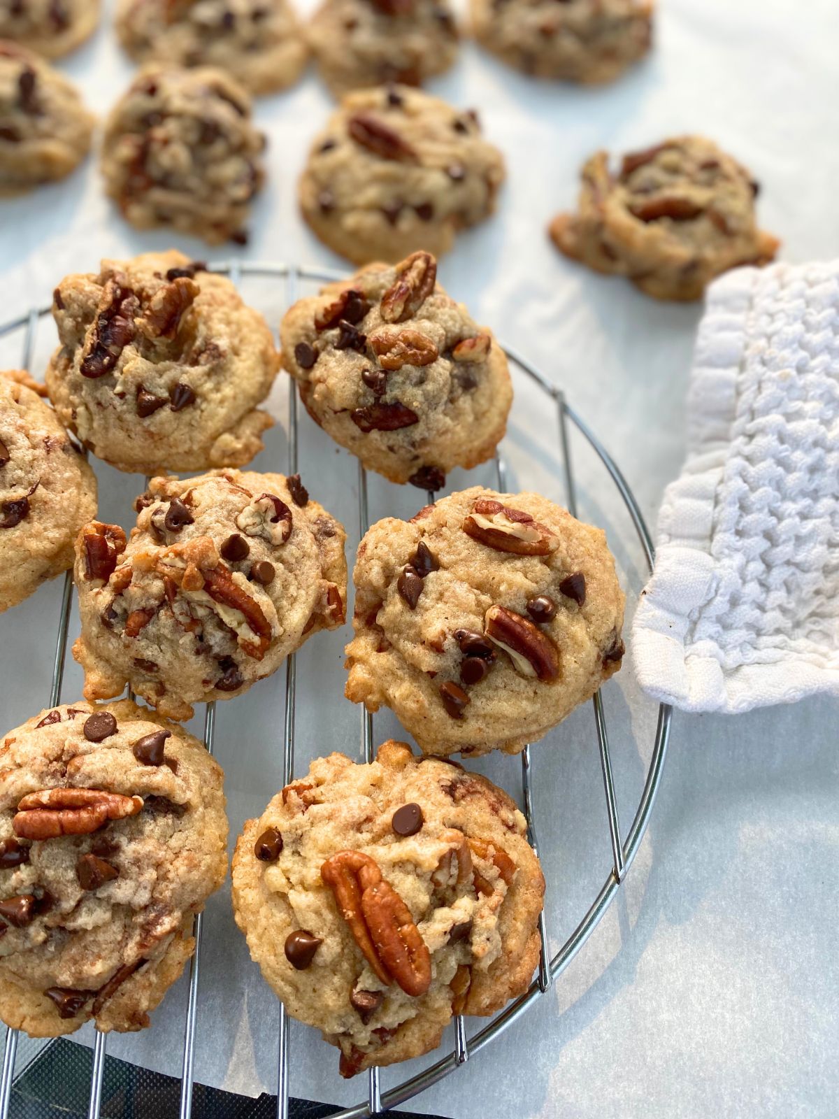 brown butter chocolate chip pecan cookies