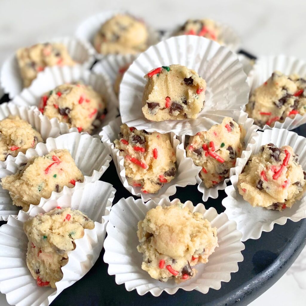 Christmas edible cookie dough