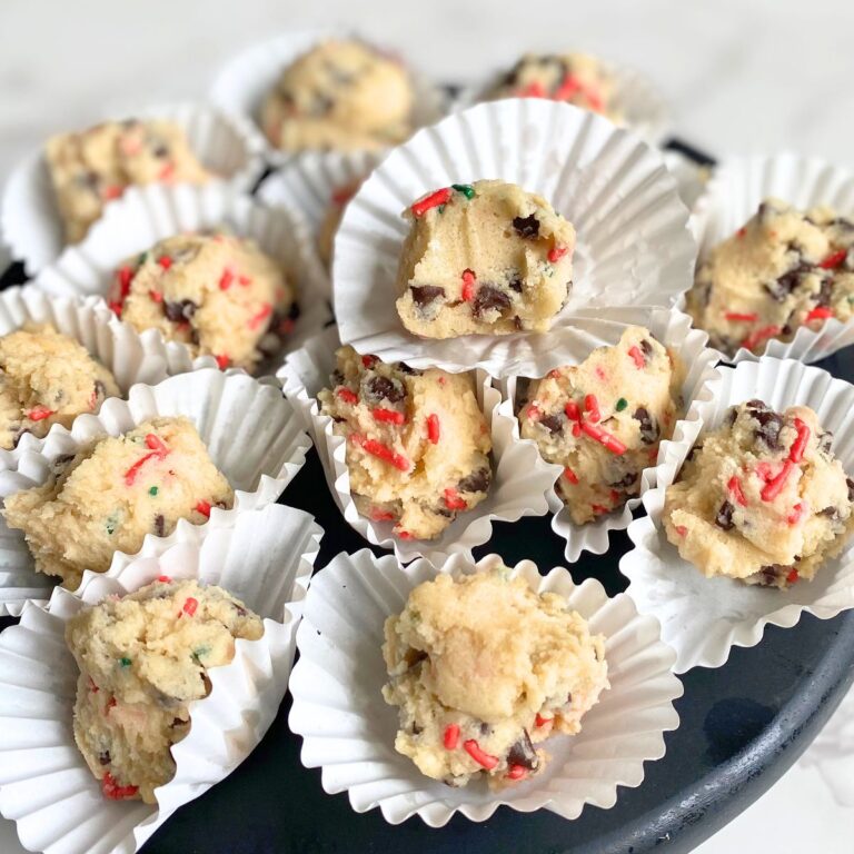 Christmas edible cookie dough