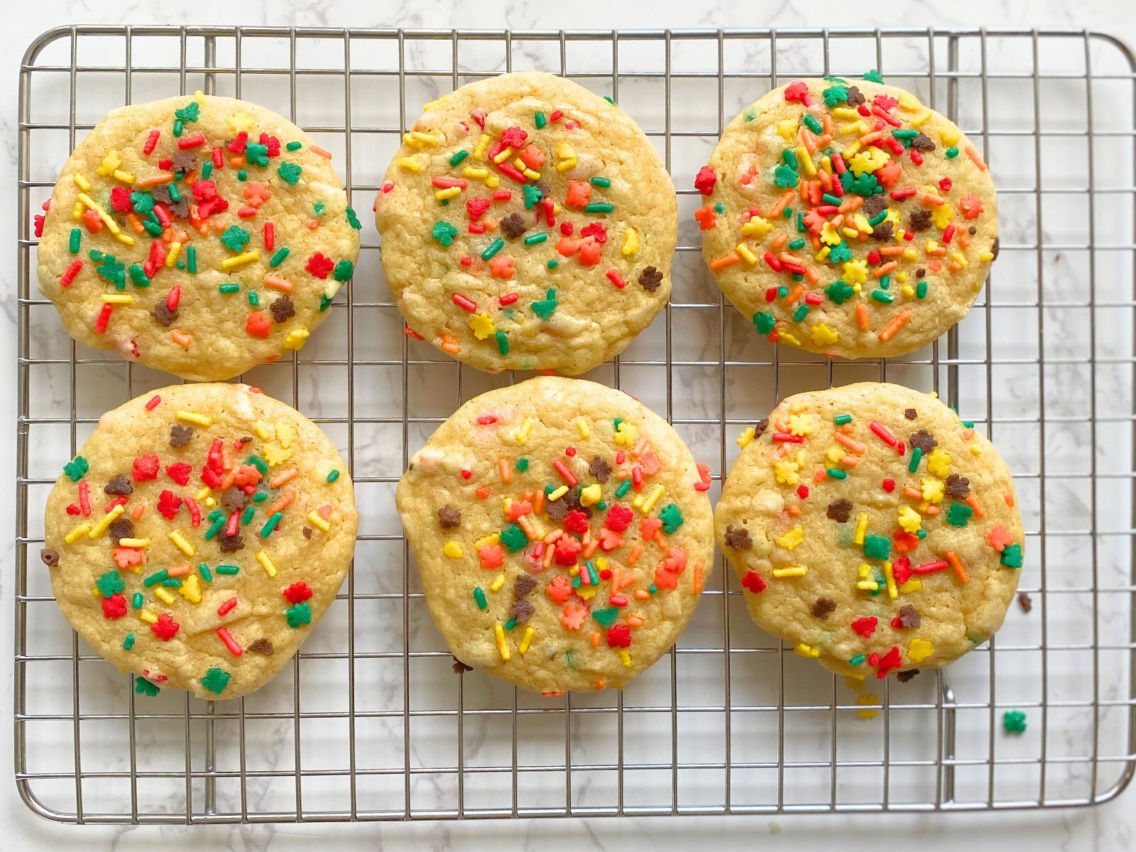 fall cake mix sprinkle cookies