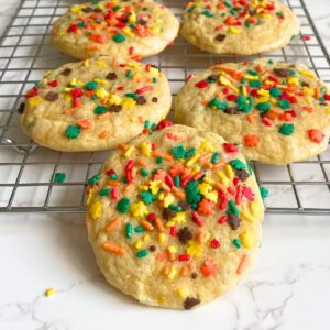 fall cake mix sprinkle cookies