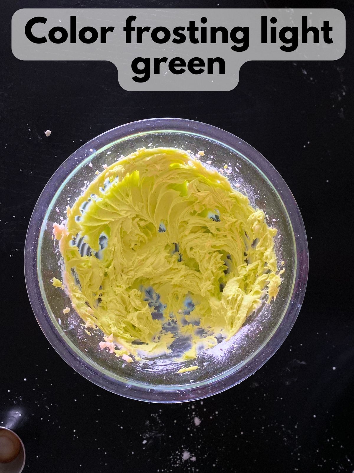light green buttercream frosting