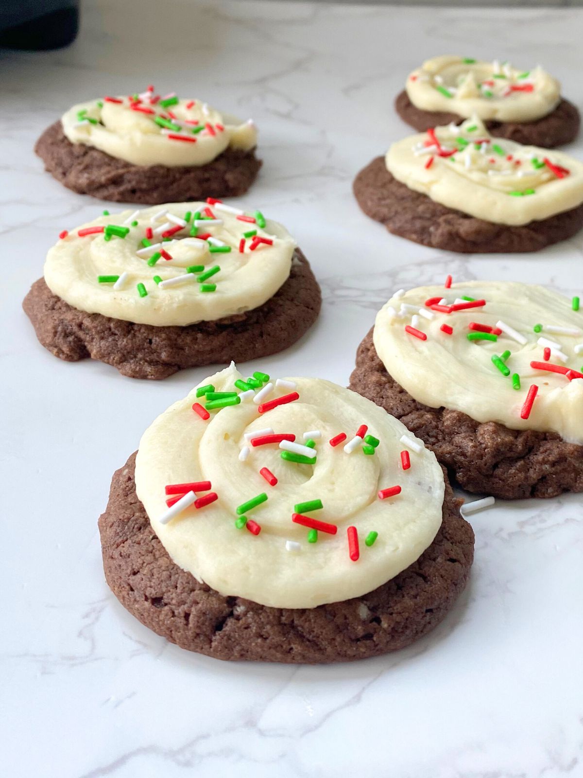 frosted chocolate cake mix cookies