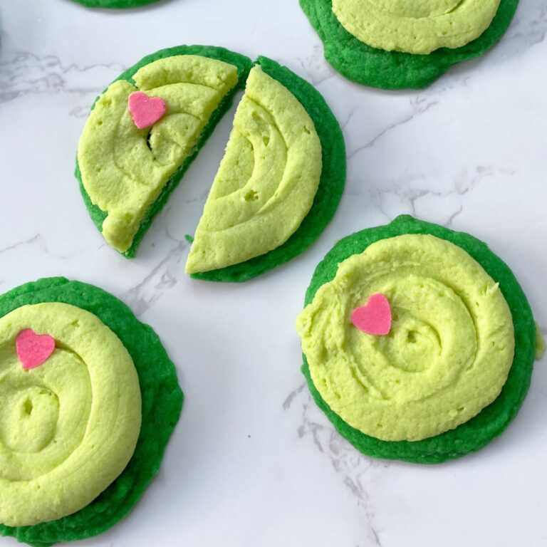 Grinch Frosted Sugar Cookies