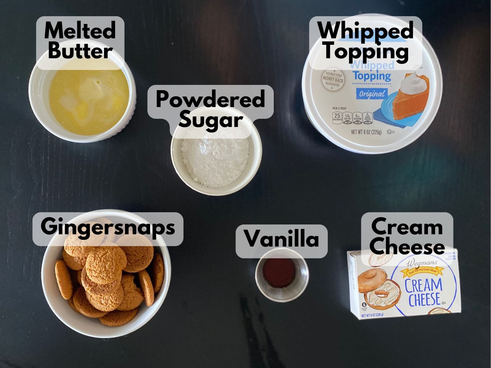 gingersnap cheesecake bites ingredients
