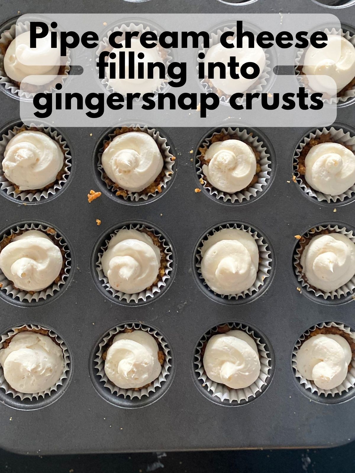 filled gingersnap cheesecake bites