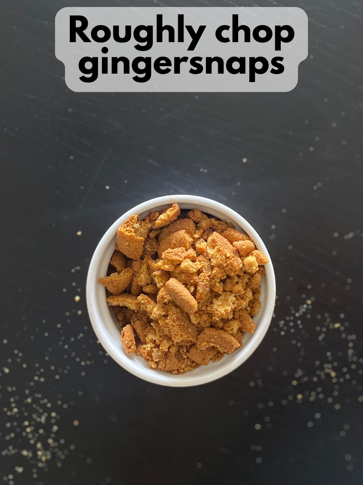 chopped gingersnaps