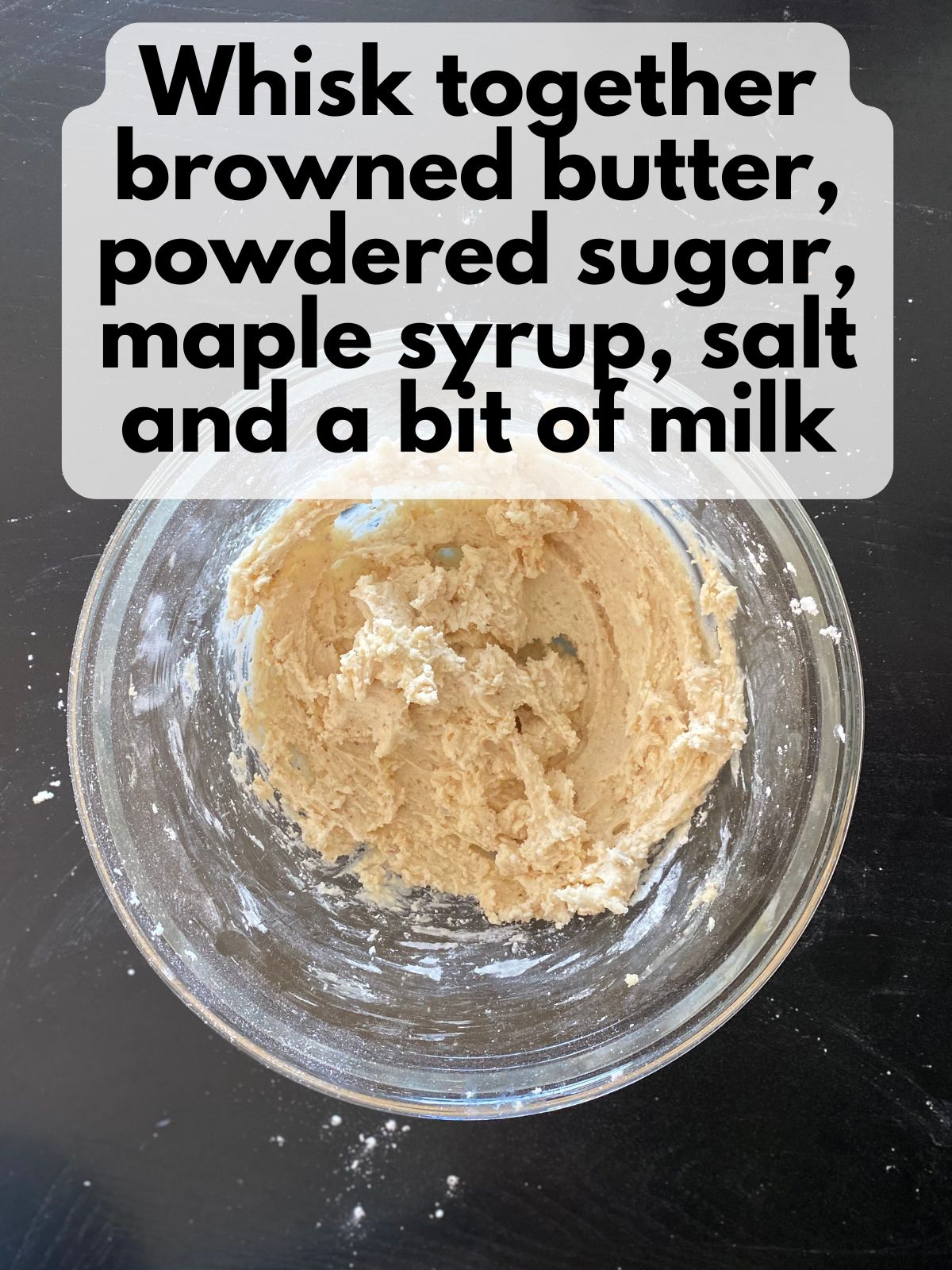 brown butter maple glaze