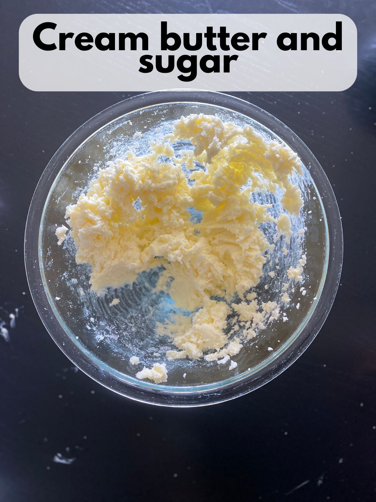 creamed butter and sugar