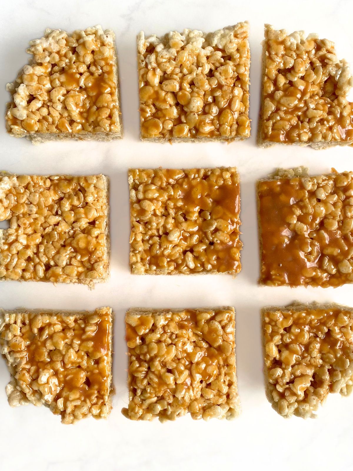 salted caramel rice krispie treats