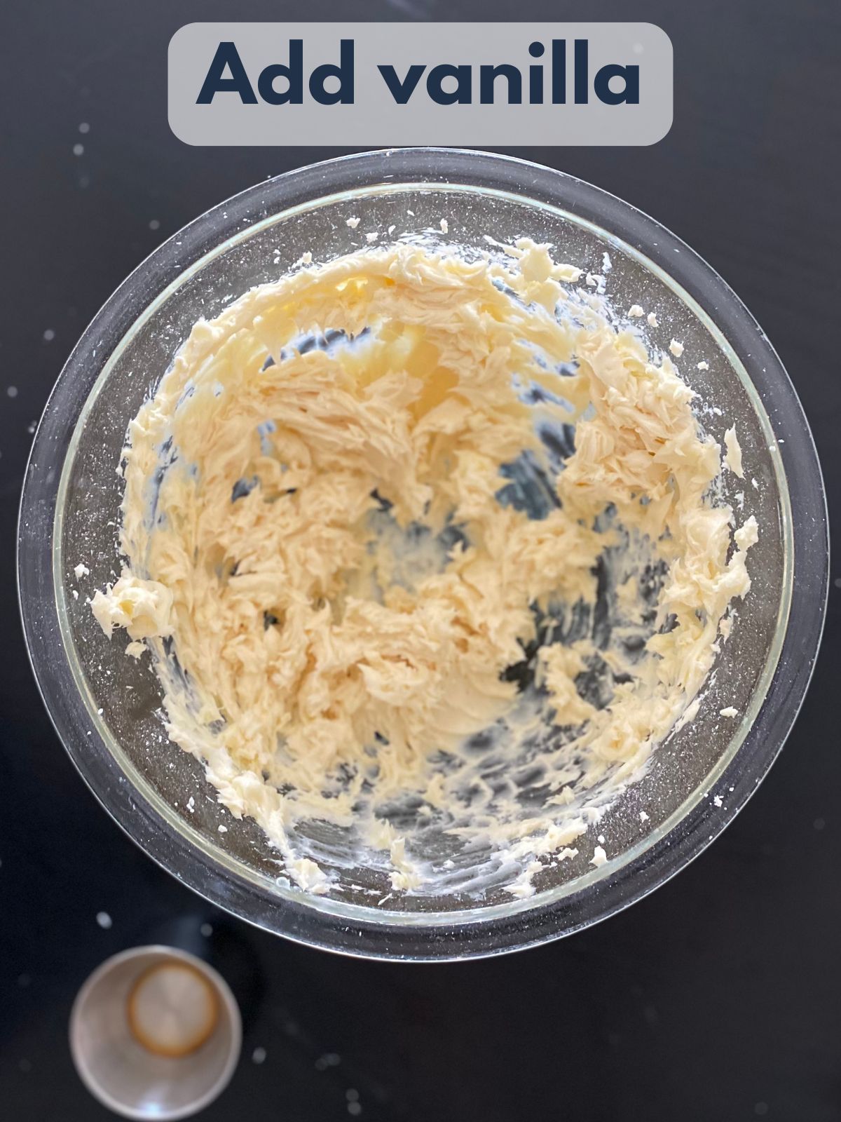 vanilla mixed in with butter and powdered sugar