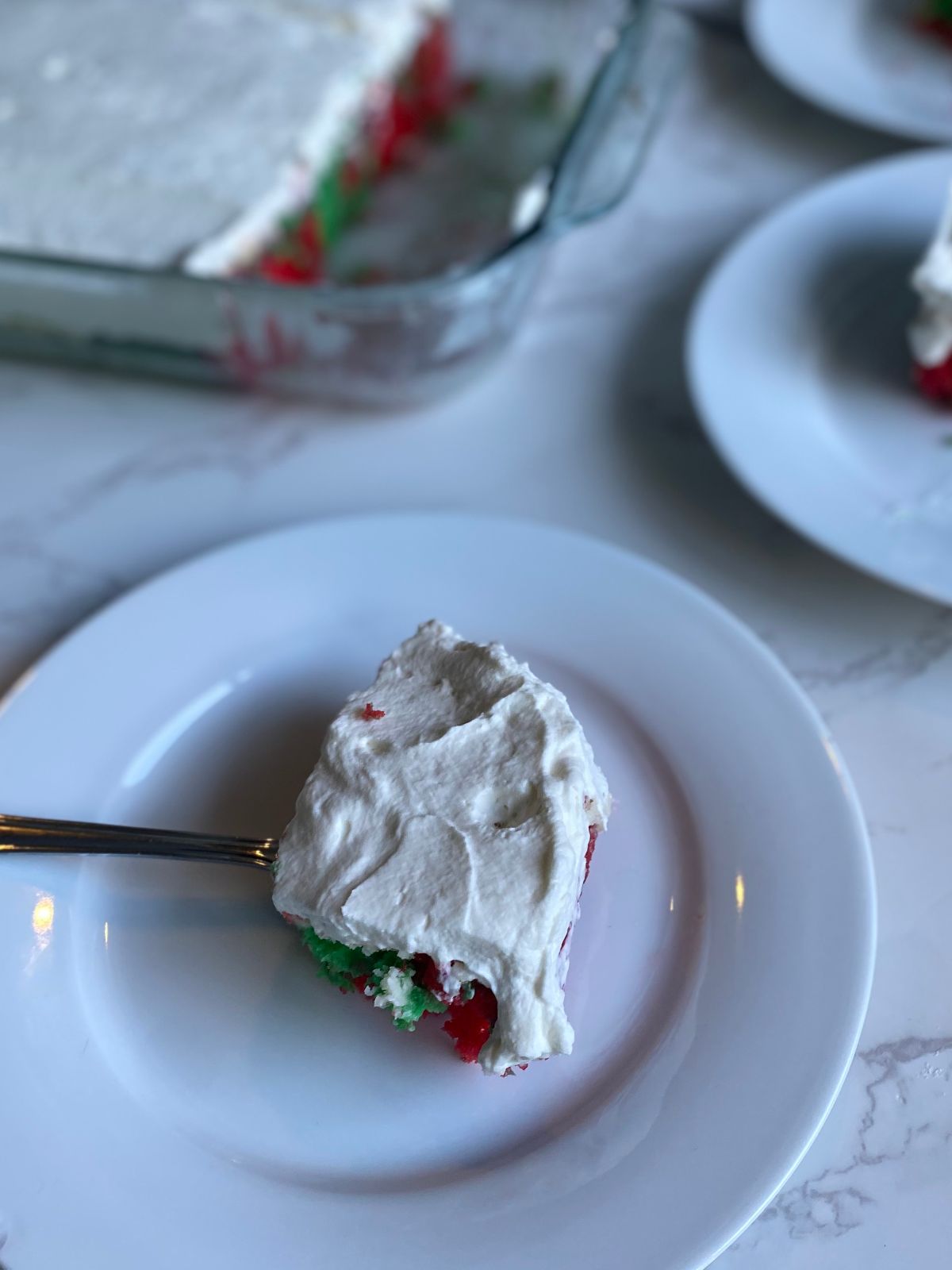 Christmas poke cake