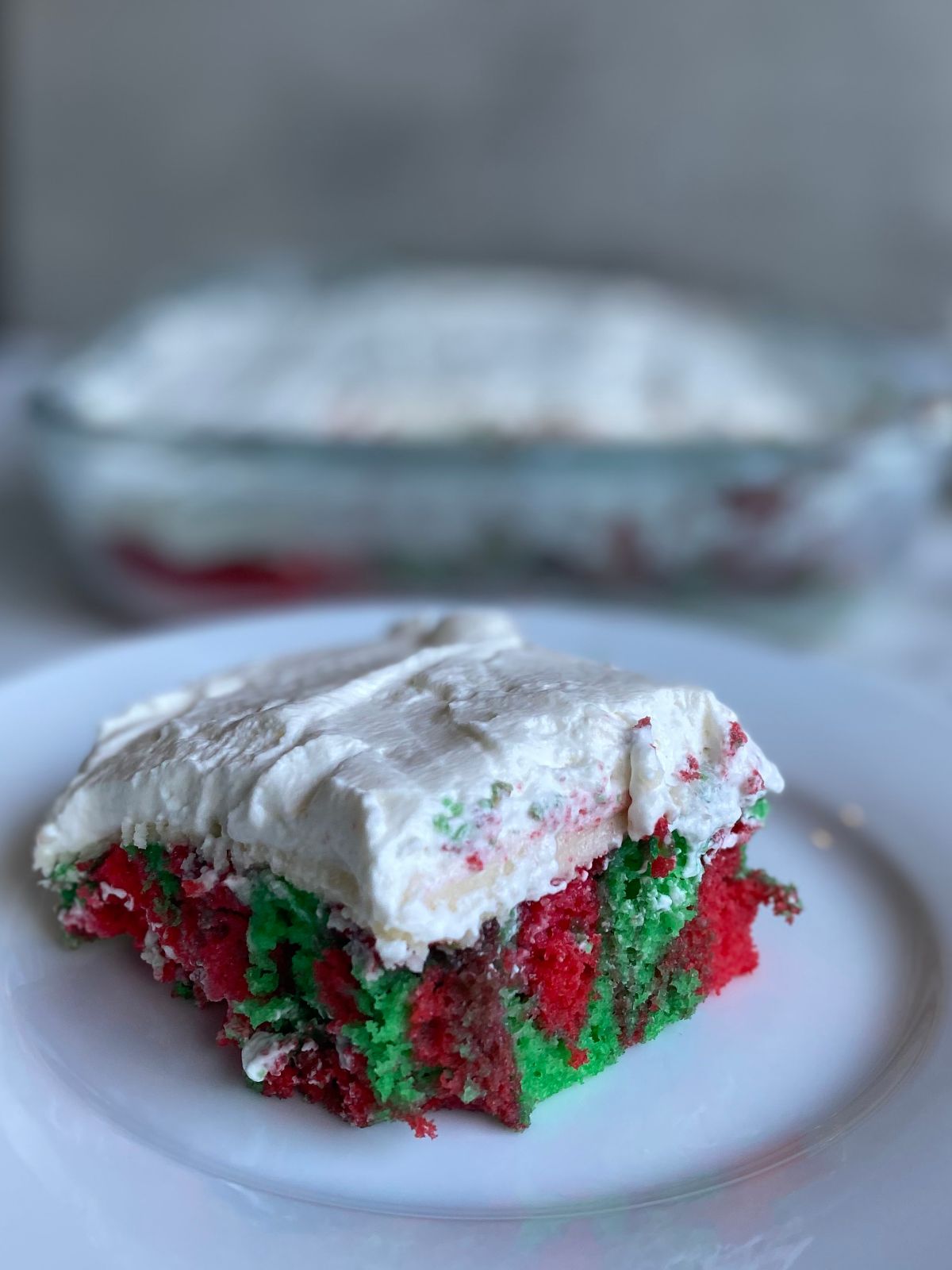 Christmas poke cake