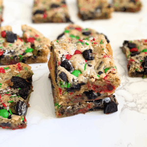 Christmas blondies