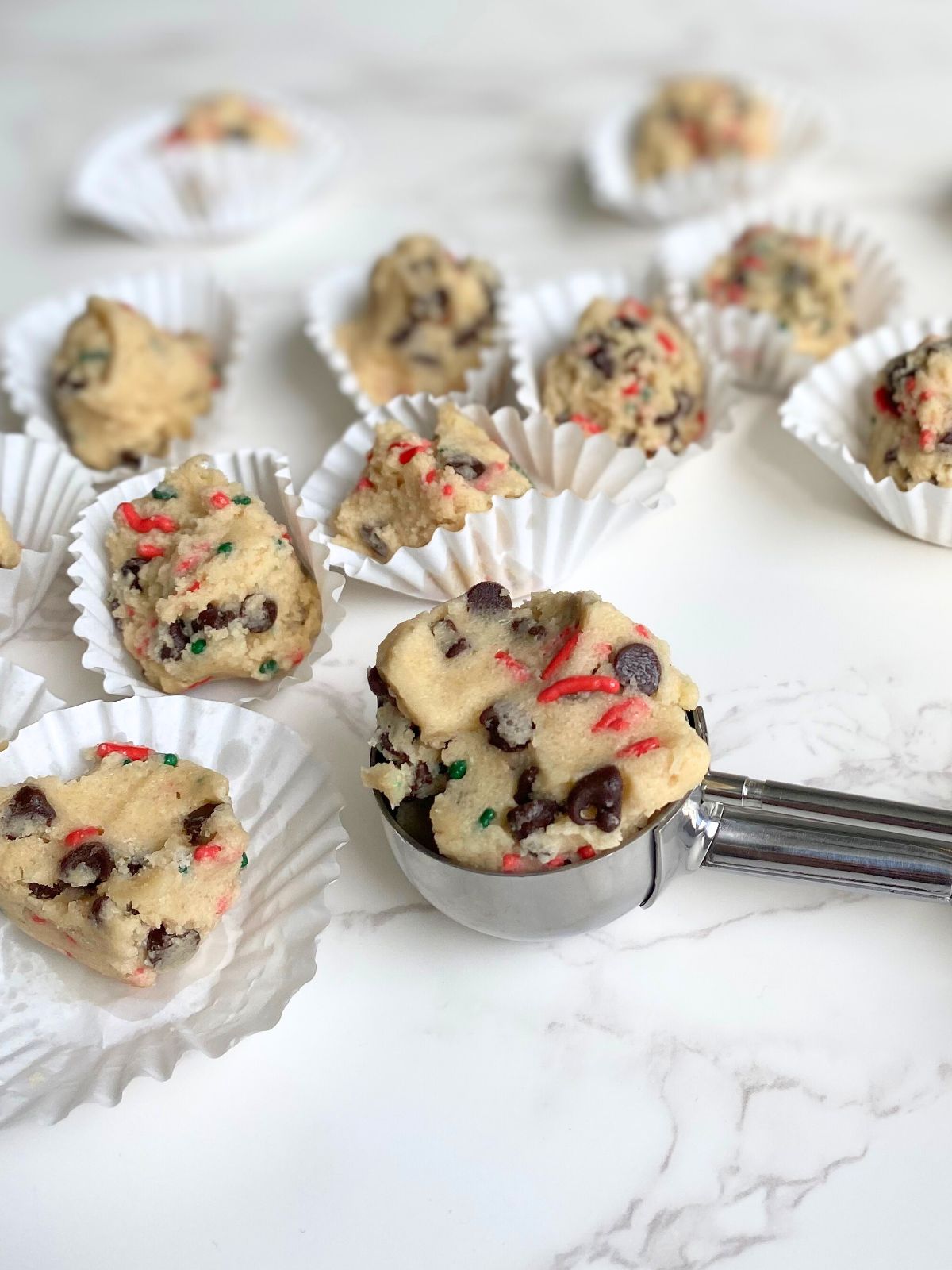 Christmas edible cookie dough