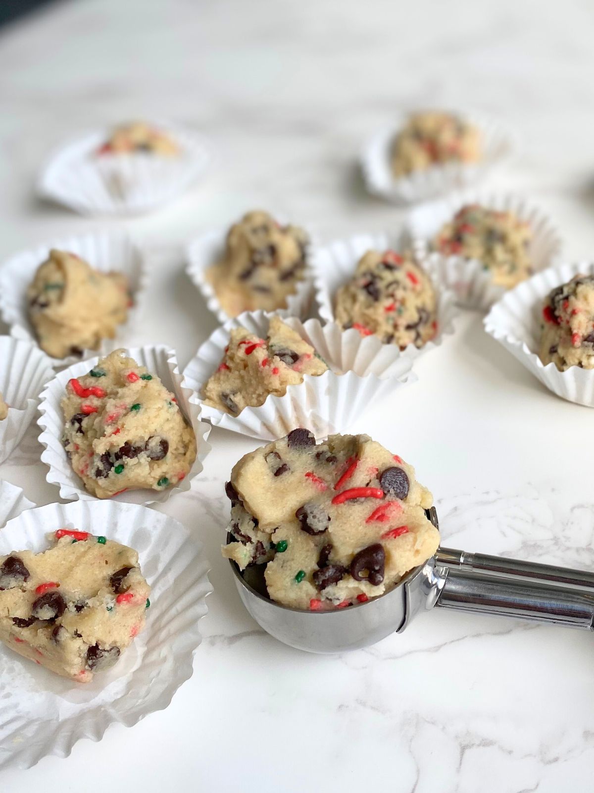 Christmas edible cookie dough