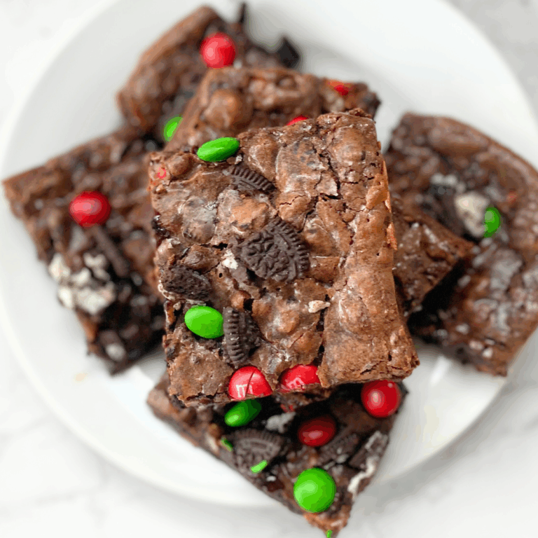 Christmas Oreo Brownies