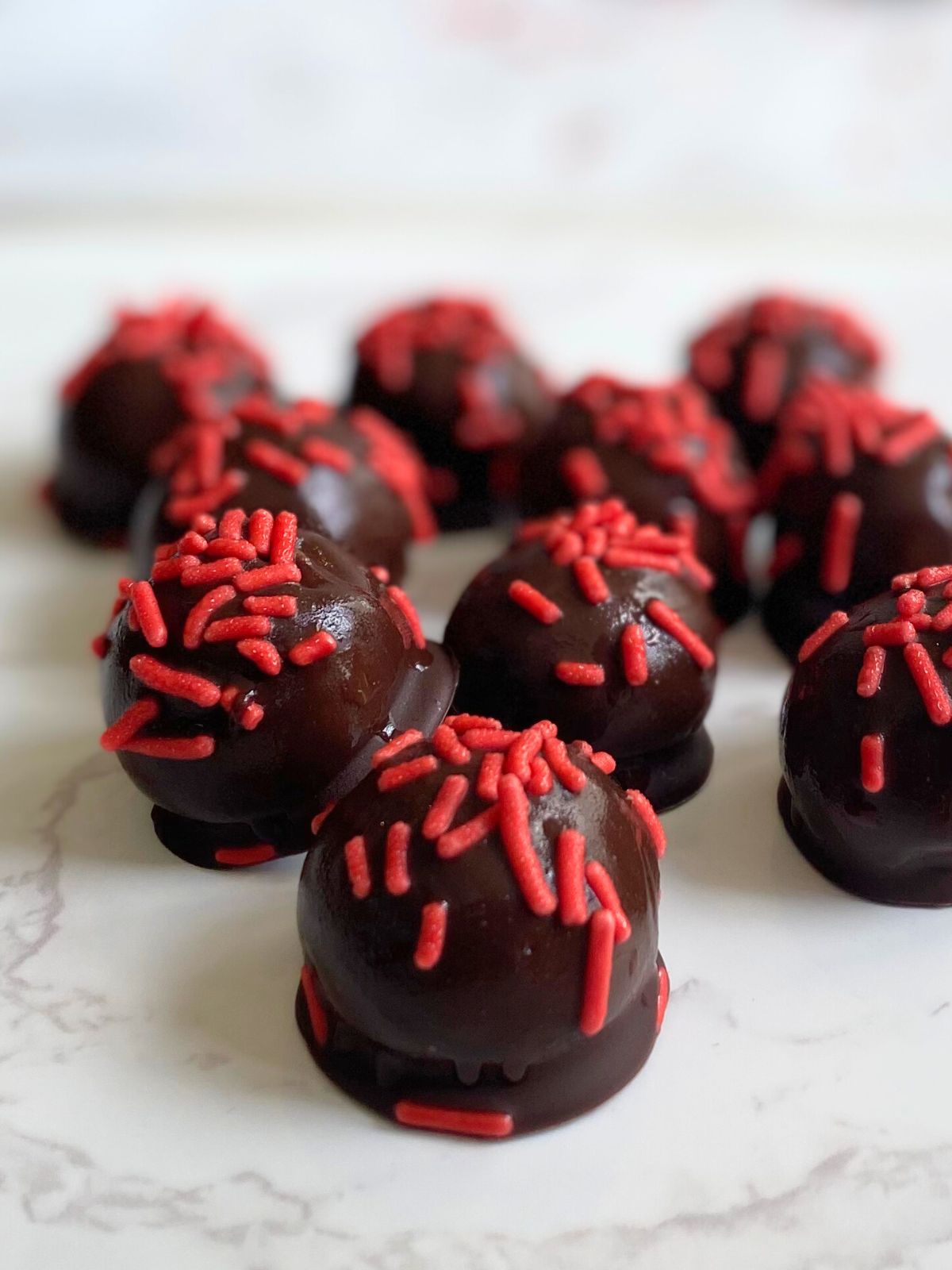 Christmas peanut butter balls