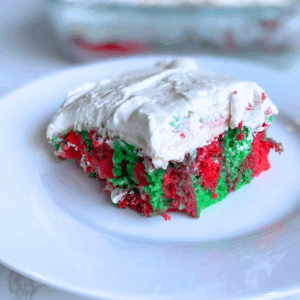 Christmas poke cake