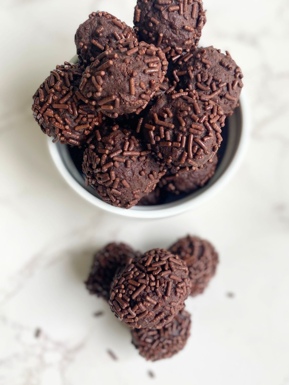 leftover brownie truffles