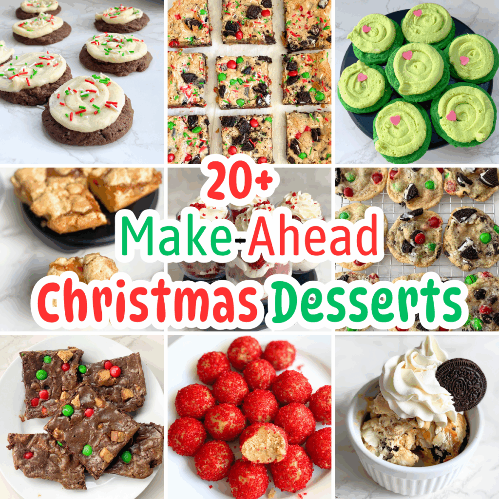 make ahead Christmas desserts