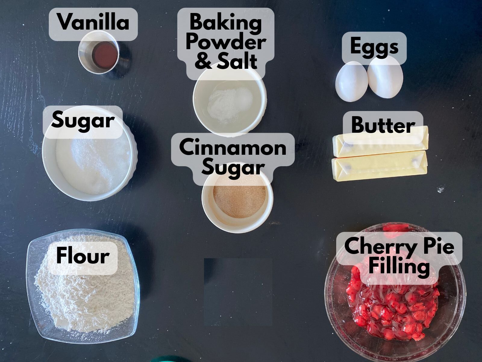 cherry pie sugar cookie bars ingredients