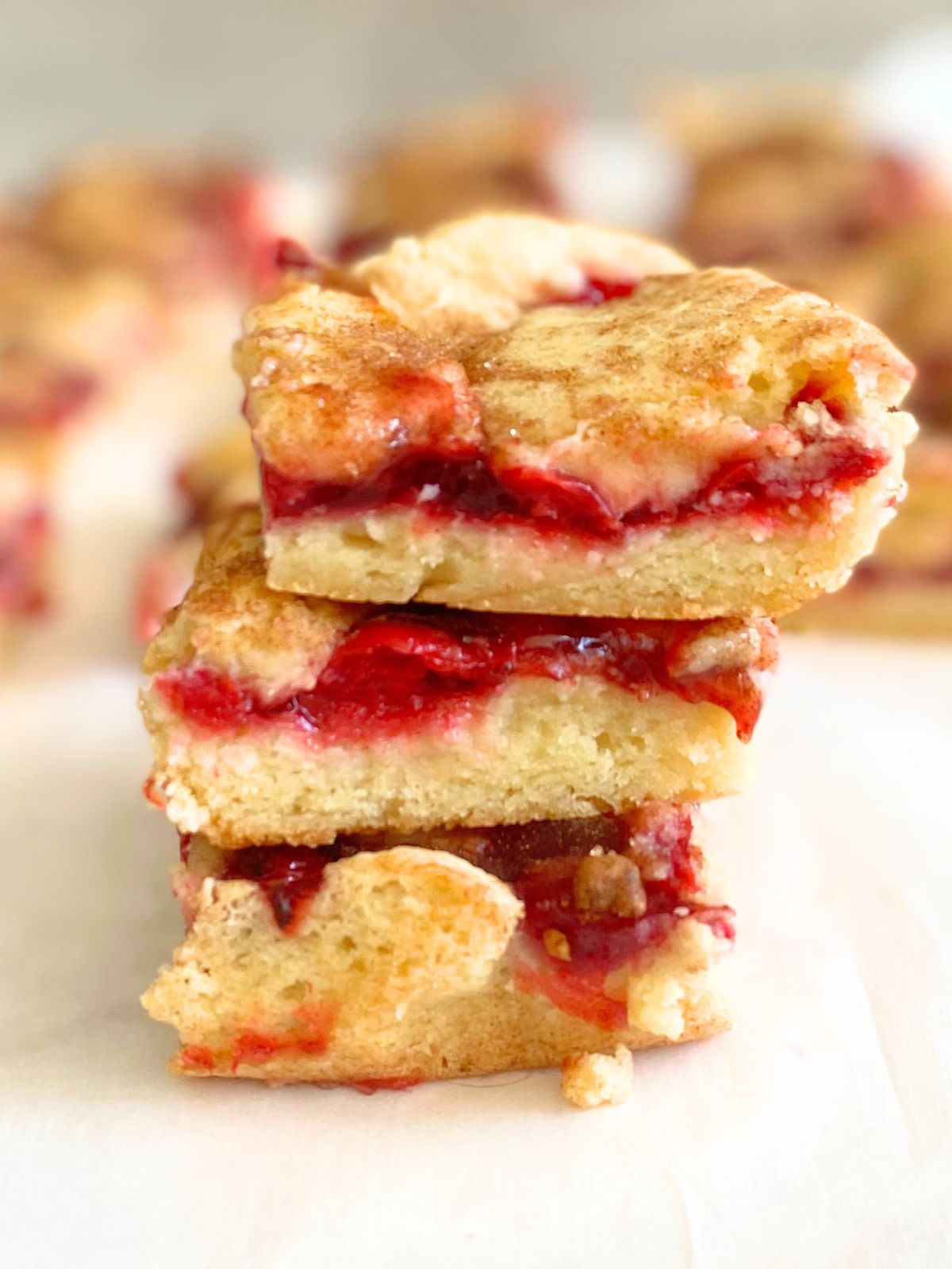 cherry pie sugar cookie bars