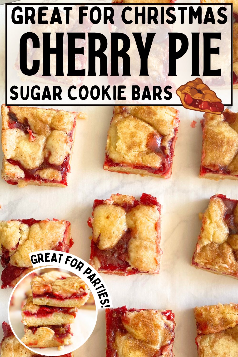 Cherry Pie Sugar Cookie Bars