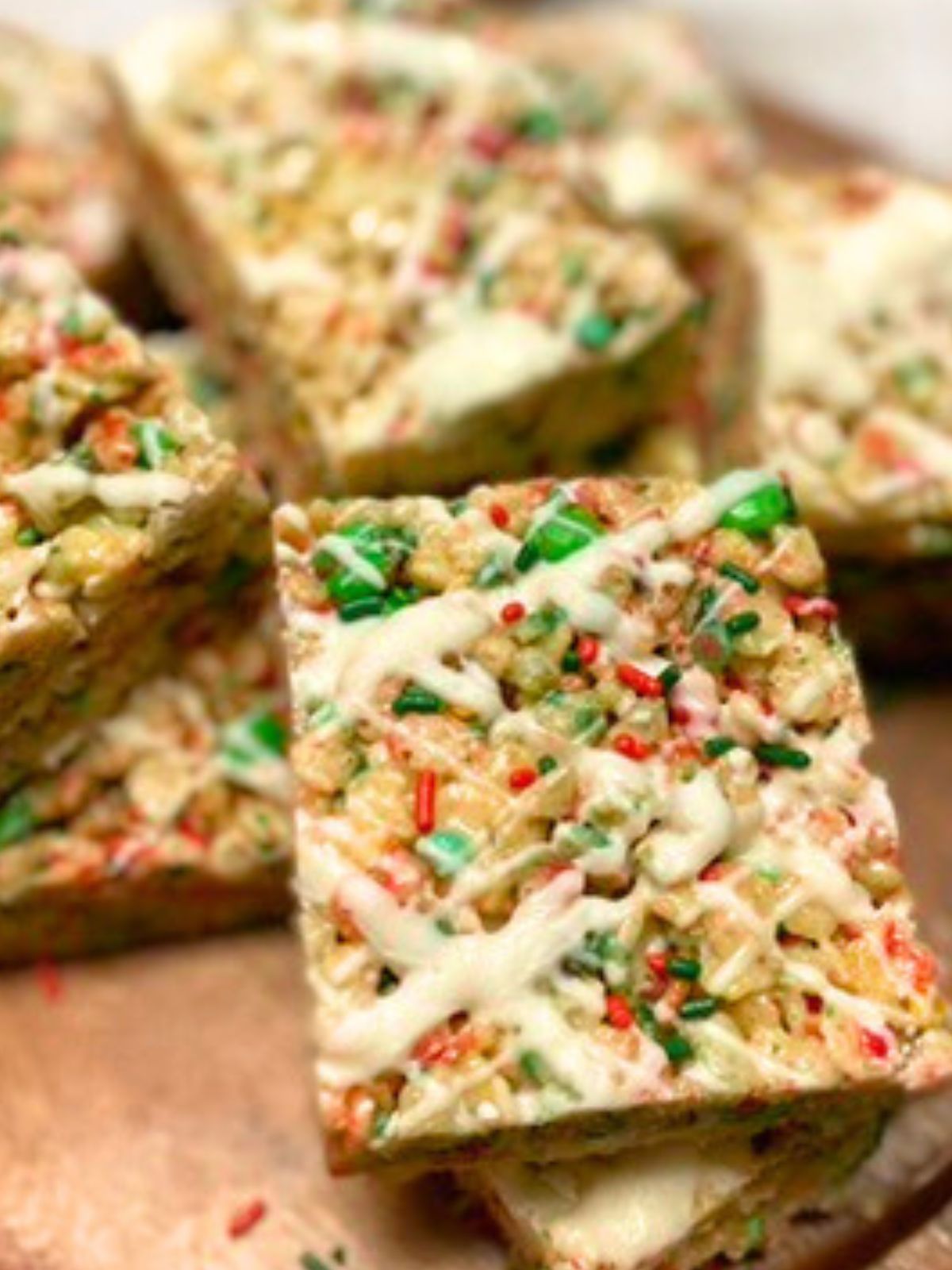 Christmas brown butter rice krispie treats