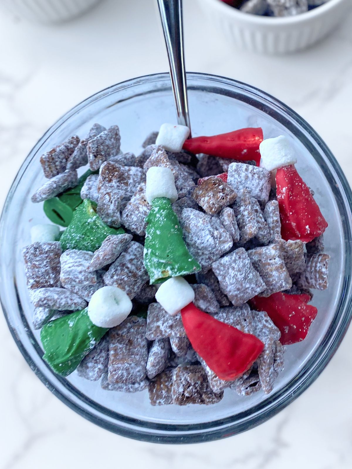 elf hat puppy chow