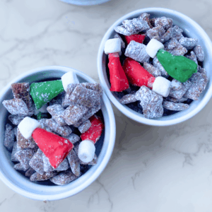 elf hat puppy chow