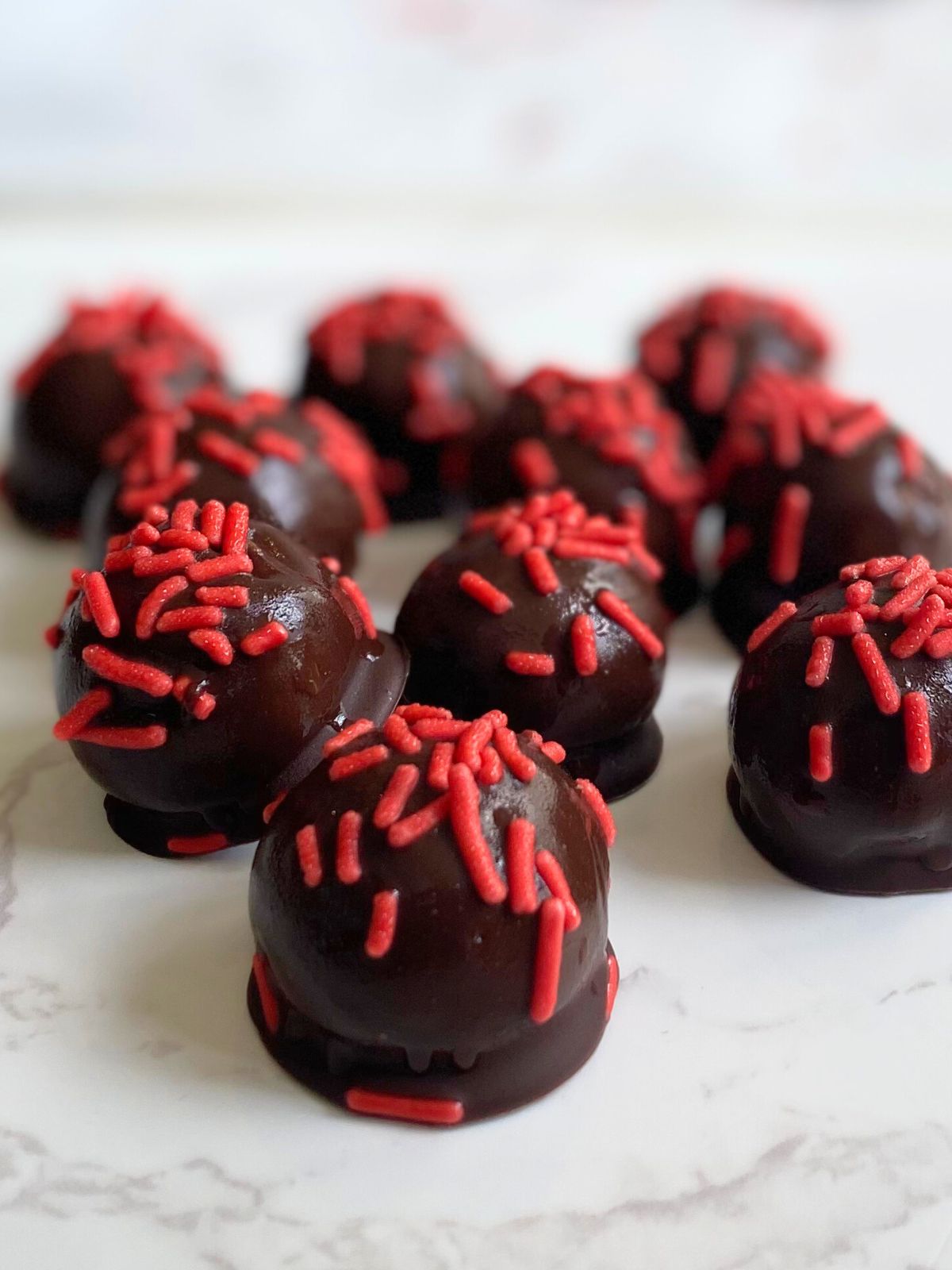 Christmast peanut butter balls