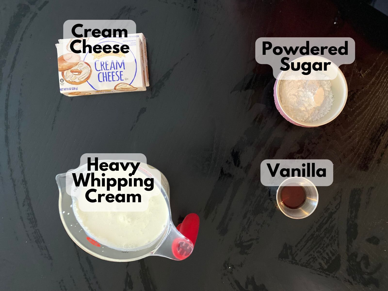 cream cheese filling ingredients