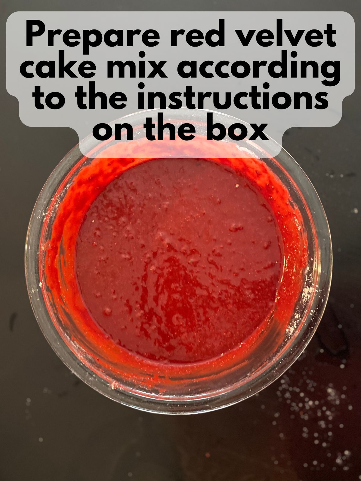 red velvet cake batter