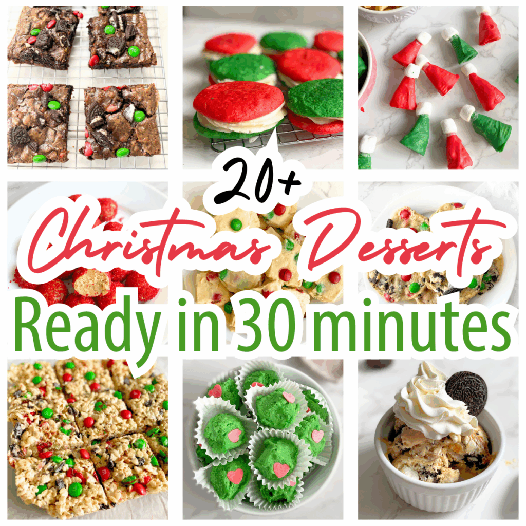 30 minute Christmas desserts
